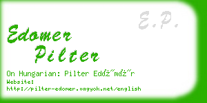 edomer pilter business card